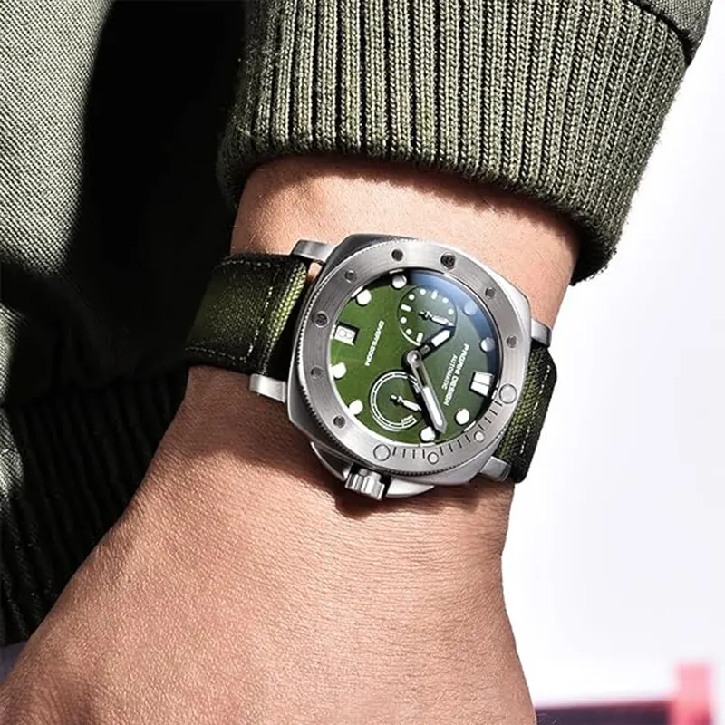 Pagani Design Diver's Automatic Green Dial Men's Watch-  PD-1767